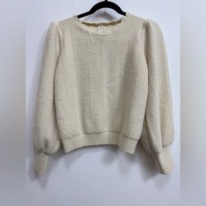 Sadie & Sage Cream Sweater, EUC